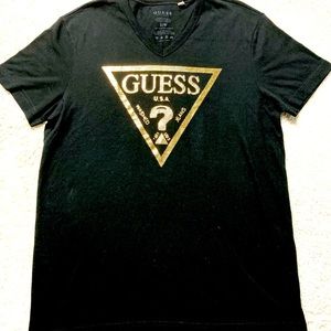 Guess v neck t shirt